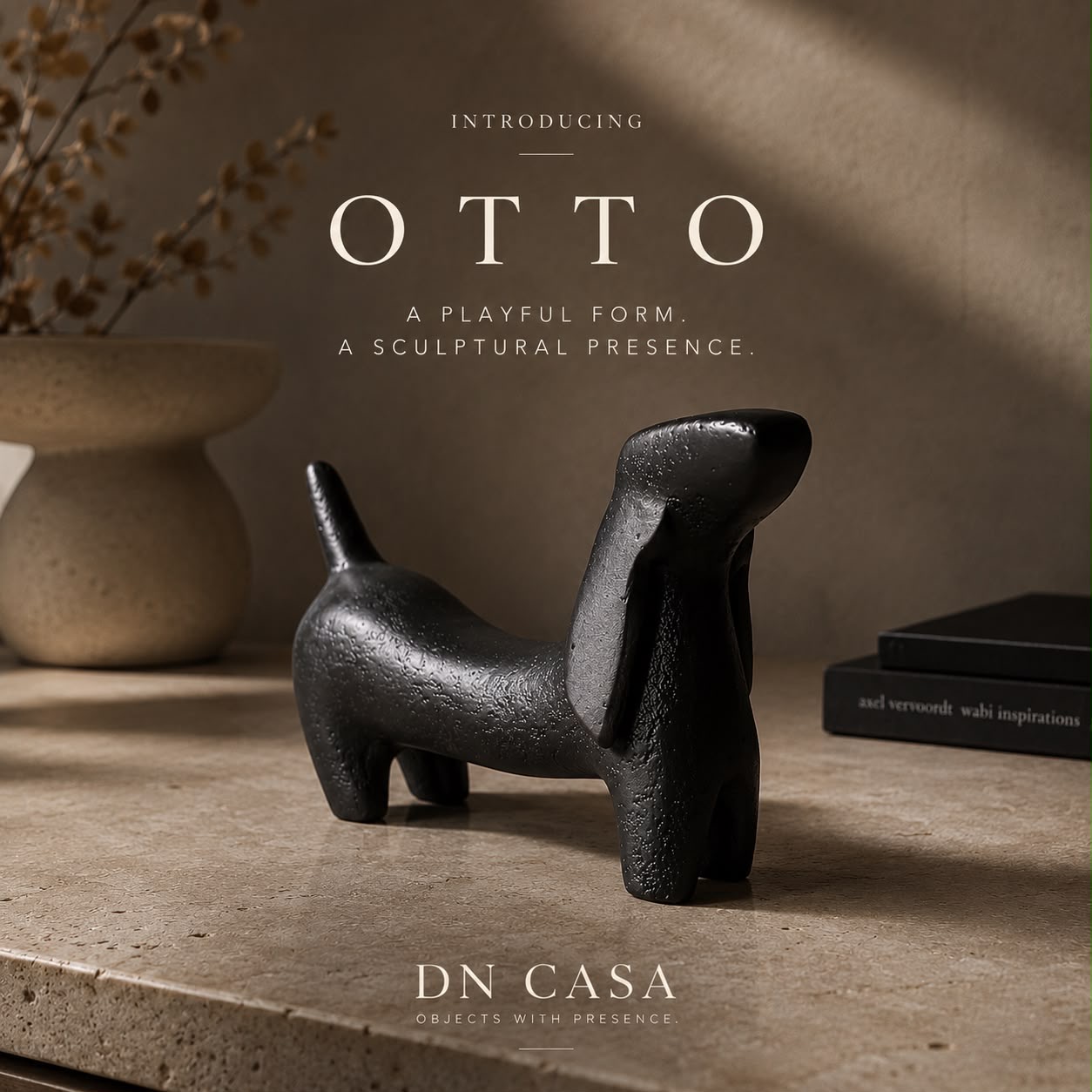 OTTO black sculptural object